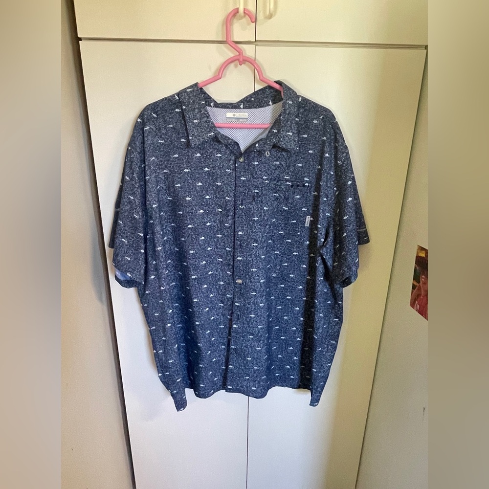 Columbia PFG Short Sleeve Mens Fishing Shirt 2XL